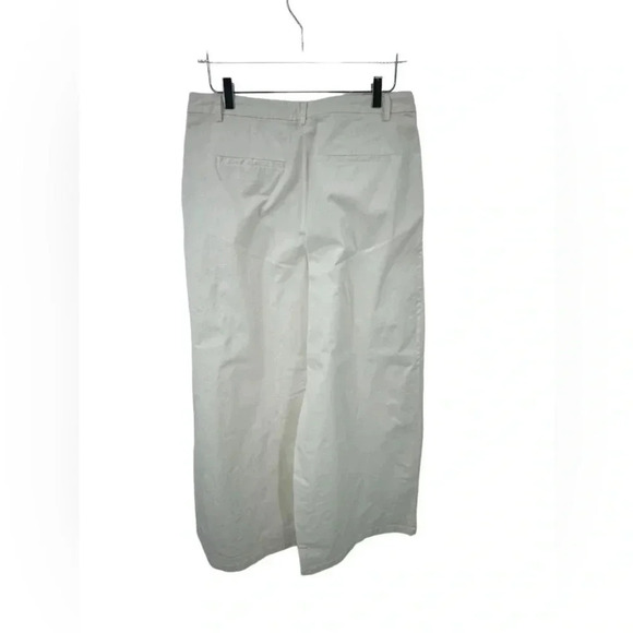 Nili Lotan Dillon Extra Wide-Leg Pants Women's White Size 12 B1024 - Picture 4 of 6